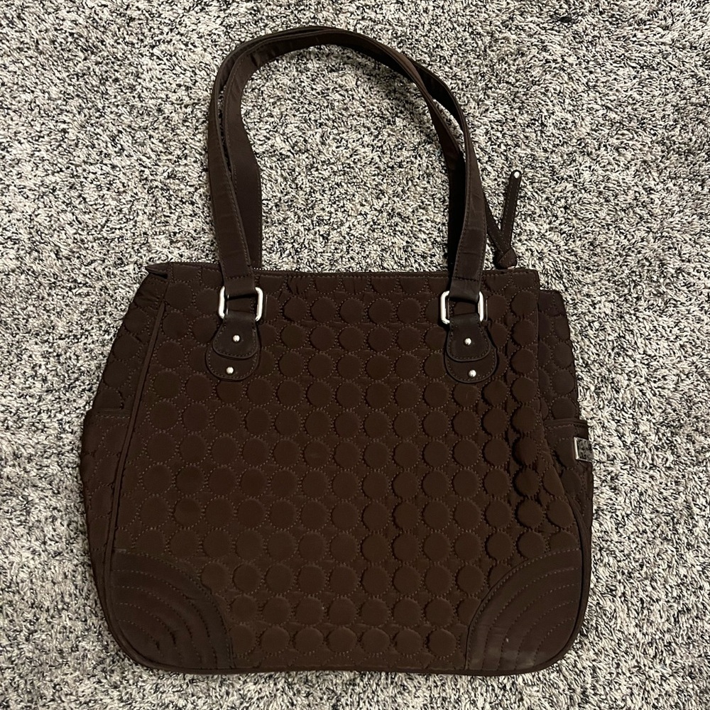 Vera Bradley Brown Large Tote Bag